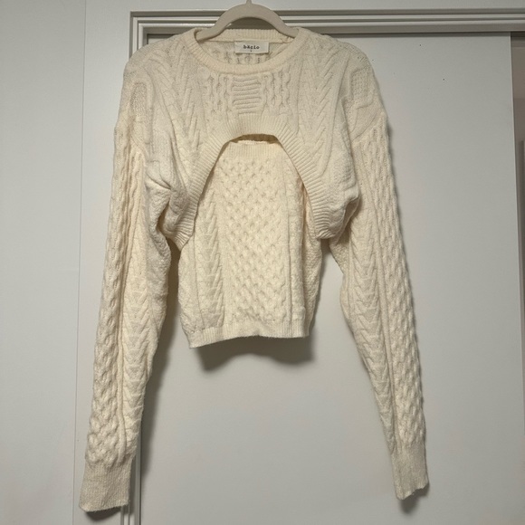 Bacio Knit Sweater with Tank - Picture 1 of 4